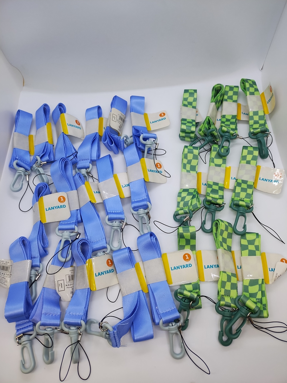 Lanyard Neck Strap Lot | Blue (16) and Green (10)